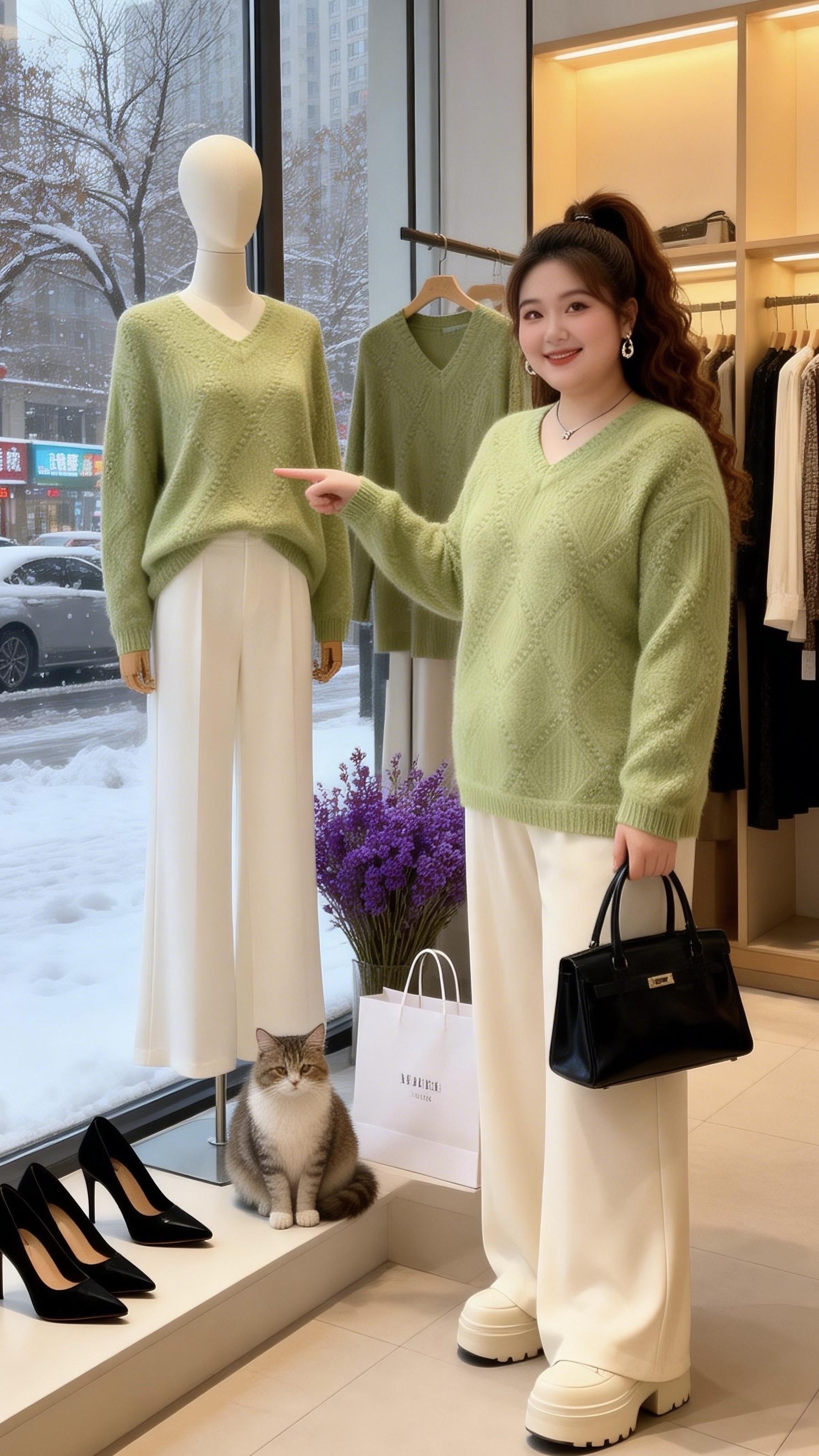 梨型身材穿搭一眼就心动高级感穿搭年底微胖女生体面穿搭微胖女孩秋冬也要有...