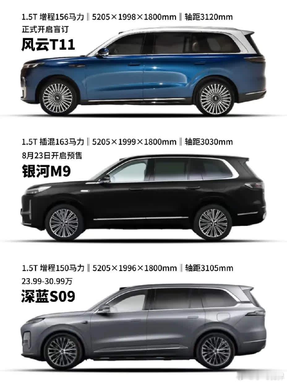 现在25万级大六座战场杀疯了，银河M9放风要到18万起，深蓝S09已降价 奇瑞风