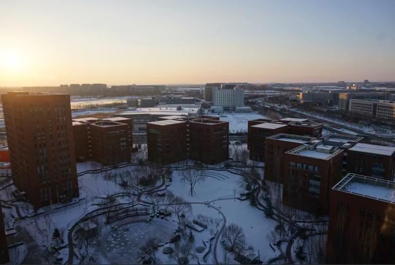 北京市亦庄开发区锋创科技园雪景。 亦庄