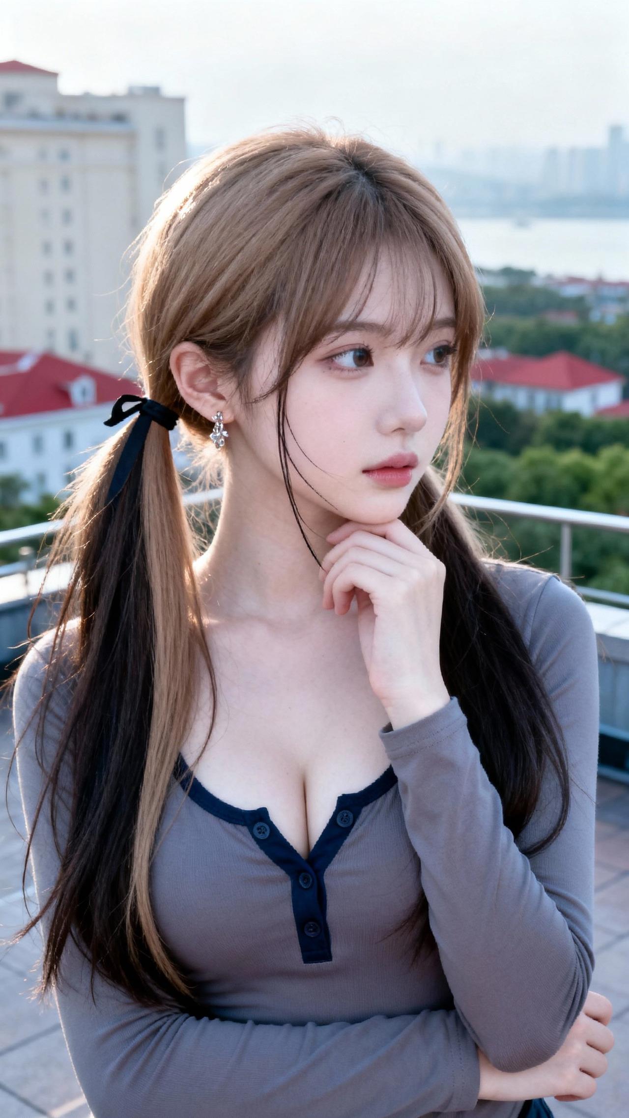 轻纱拂面，思君如梦。