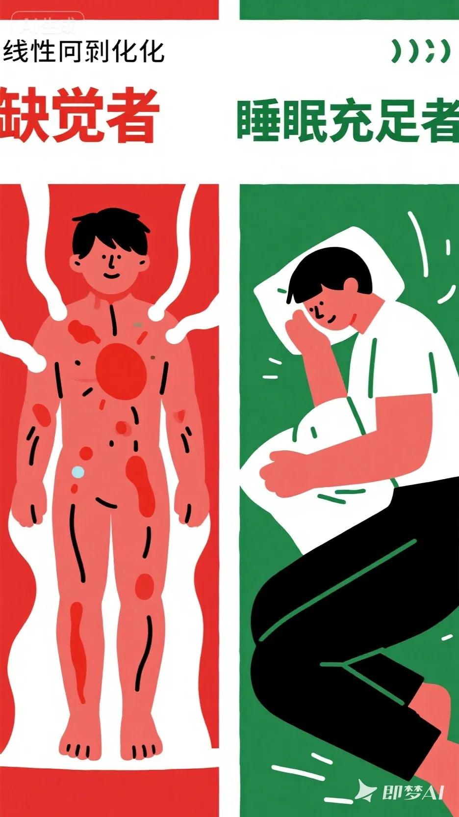 🔥救命！每天睡不够6小时的人正在经历“炎症风暴”！
 
清华大学研究惊曝：缺觉