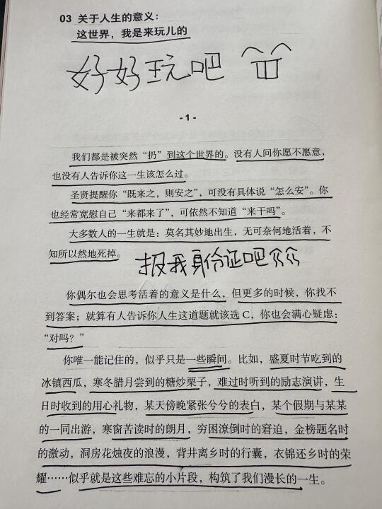 关于人生的意义，看完这篇心情大好🤸
