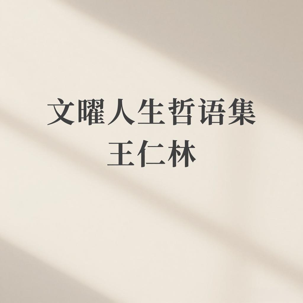 206 收剑入鞘，敛尽浮云：兵书退网<文曜人生哲理集>

 作者：文言师王仁林