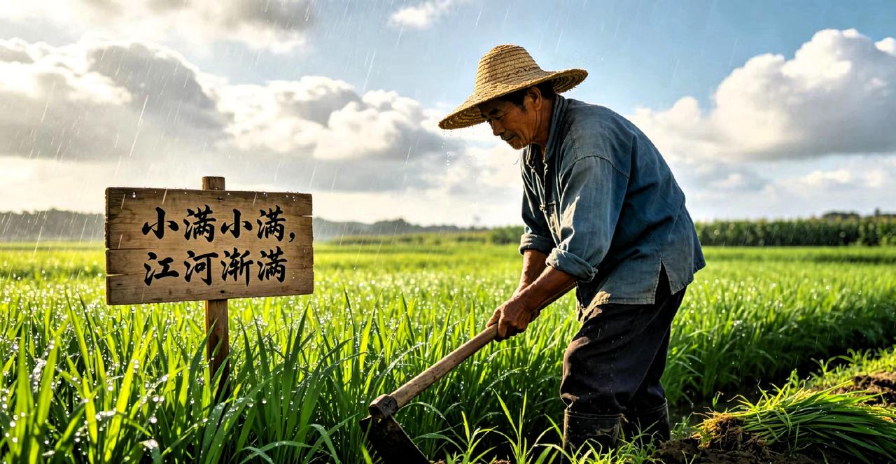 给大家提个醒，
还有6天，
也就是5月21号8点36分28秒，就正式
交接小满节