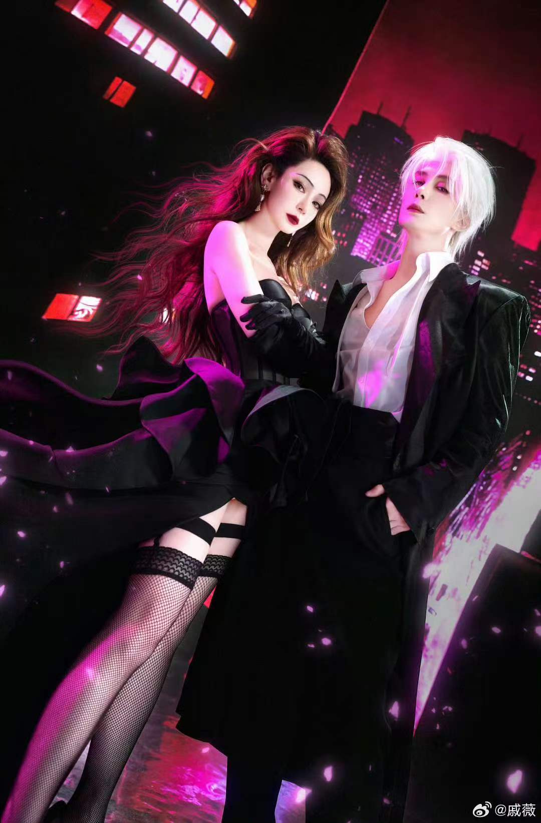 戚薇李承铉白色情人节cos月下迷情炸场预警！戚薇李承铉白色情人节COS《月下迷情