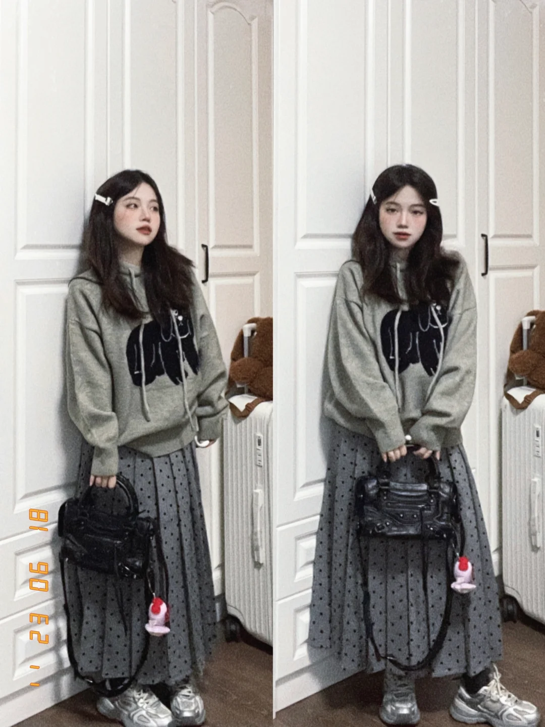 胶片日常🎞️ 灰色波点好可爱～