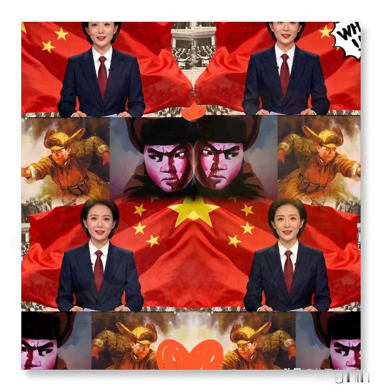 昨晚看新闻联播，
刚开头就被戳中了！
没有明星没有预告，只有
黑白老影像和铿锵旁