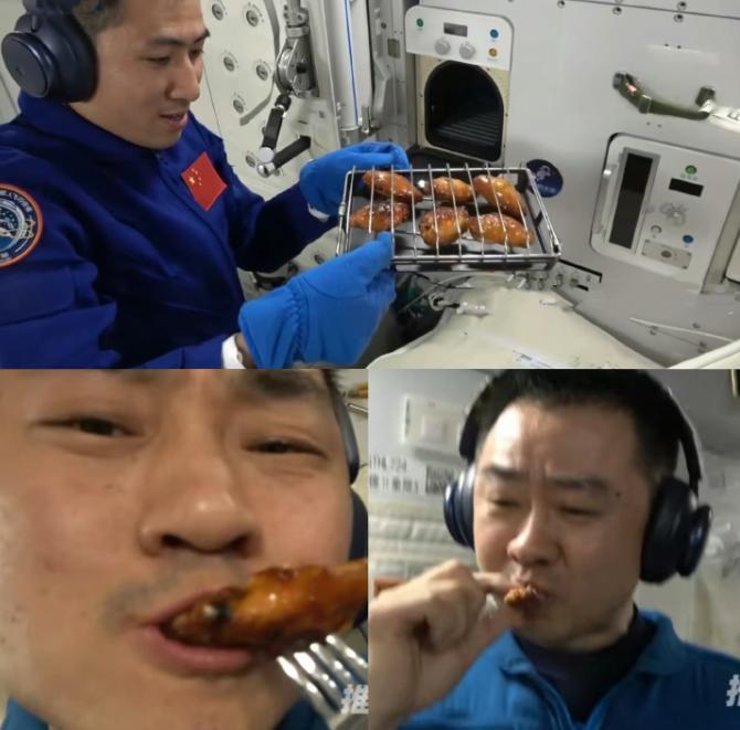 这下出名了，
不仅我囯，连全世界都知道了，
宇航员们不仅太空会晤，还集组织一场太