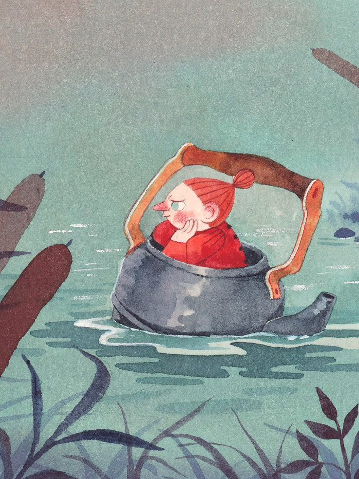🎨书籍插画家 Taryn Knight 绘制的MOOMIN插图～❤️💛💚 