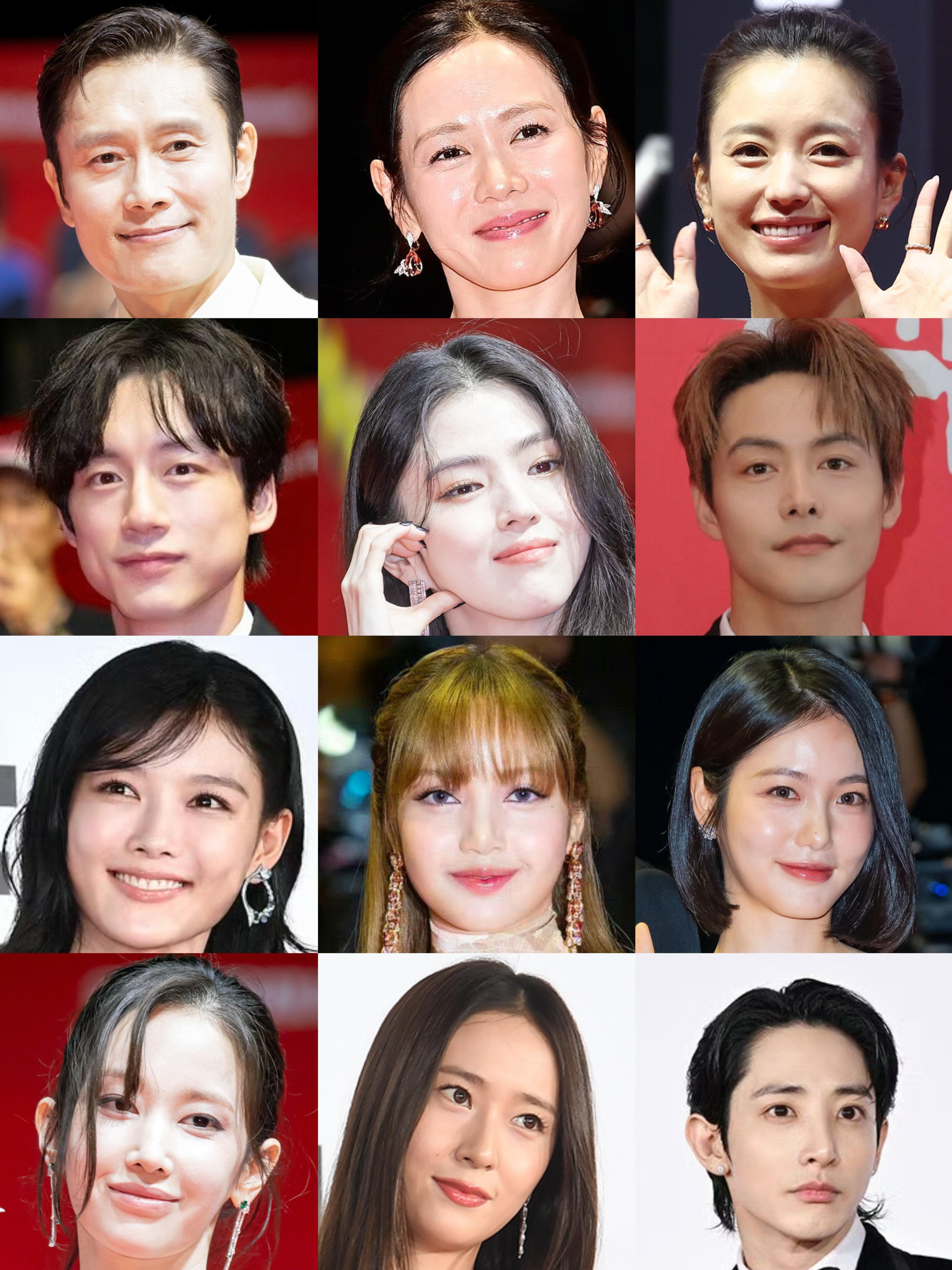 釜山国际电影节开幕式红毯新闻怼脸图李秉宪、孙艺珍、Lisa、郑秀晶、韩孝周、韩素