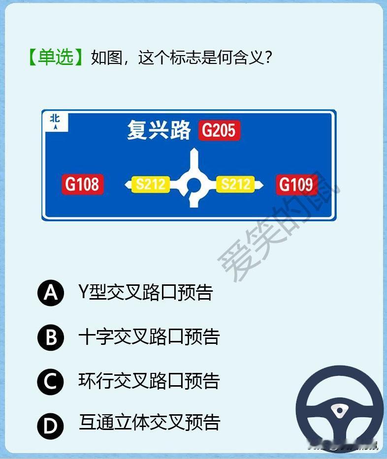科目一，不懂就问。
如图，这个标志是代表什么含义呢？
这种标志题真拿不准该选哪一