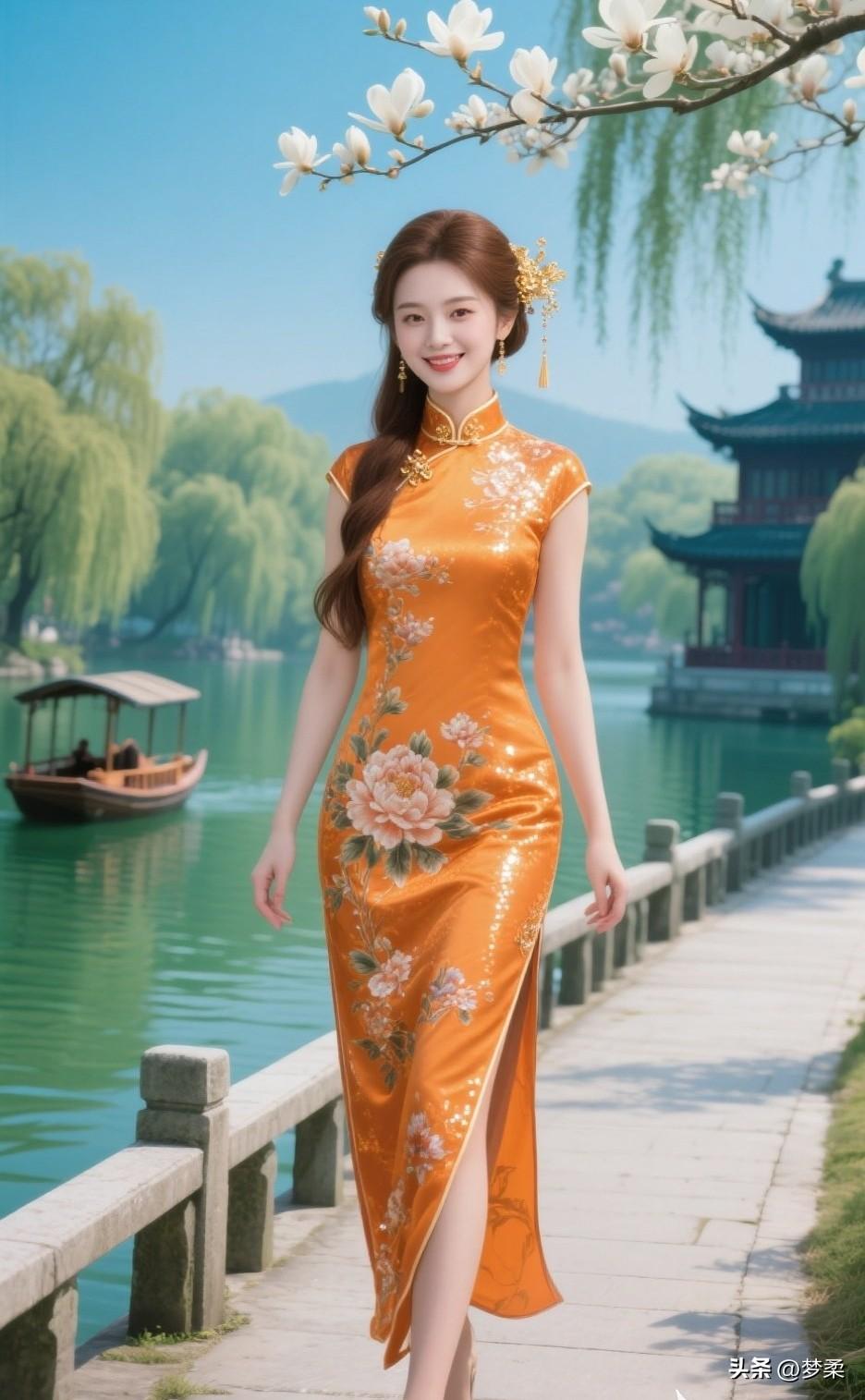每日搭配分享·时尚穿搭古风旗袍