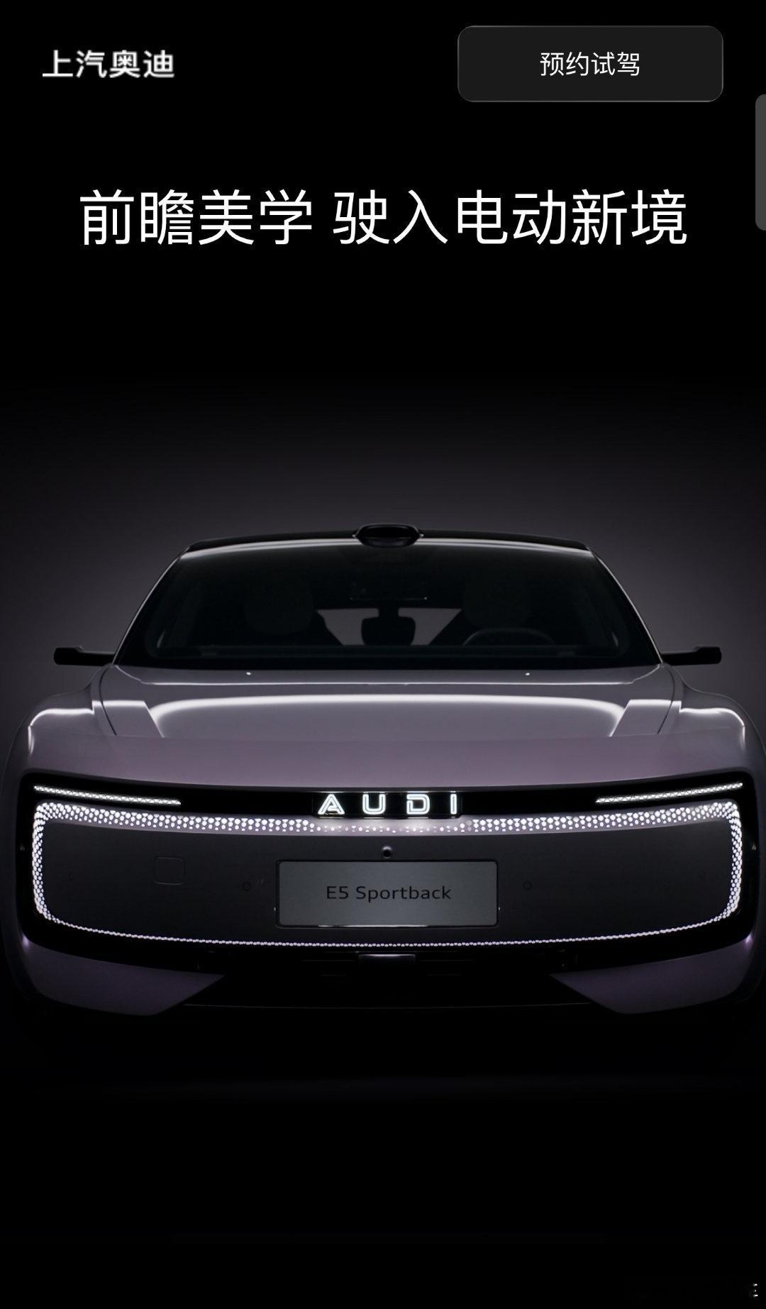 我承认我有点先入为主了，刚开始看到新能源奥迪的英文标不太适应，到后来看久了也就转