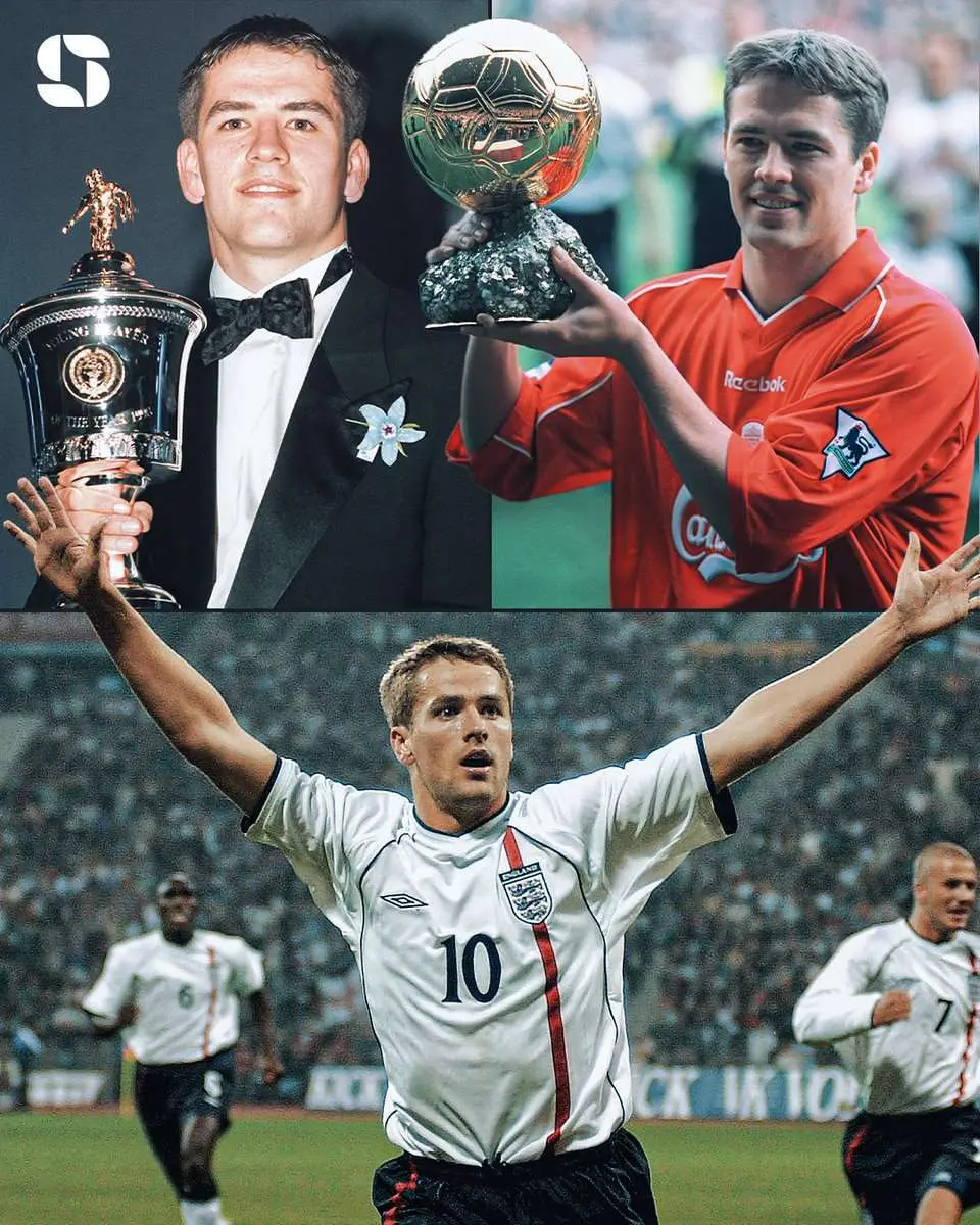 Squawka统计，利物浦、曼联名宿迈克尔-欧文是最后一位赢得金球奖的英格兰人（