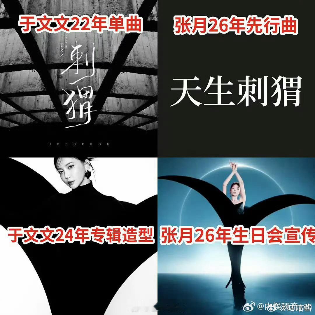 疑似张月抄袭于文文专辑名字和造型张月新专辑封面被指抄袭于文文新歌刚发布就话题满满