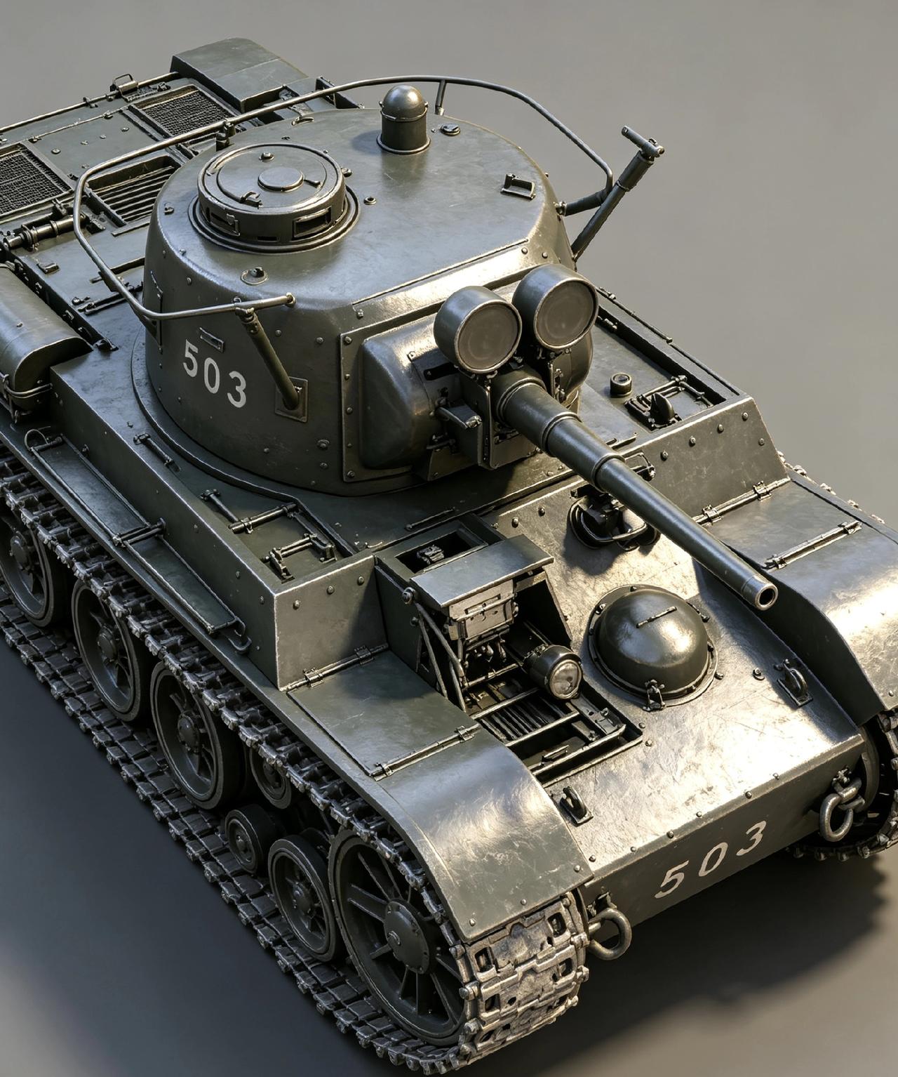 苏联T26型坦克·3D模型