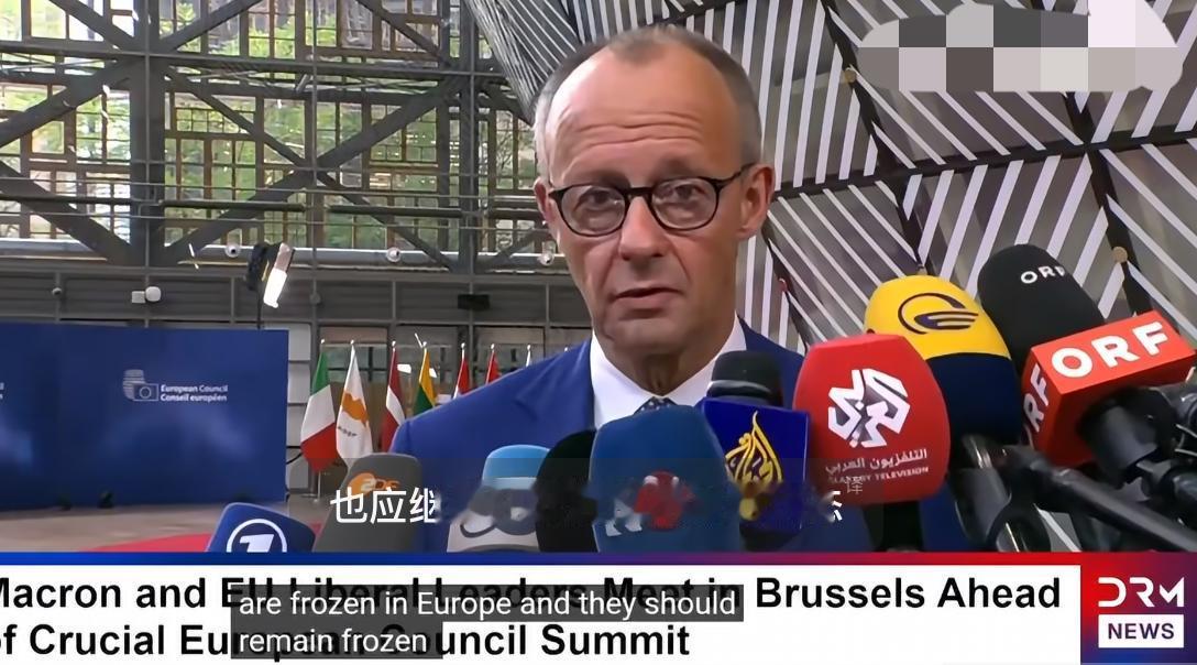 近日德国总理默茨对美国提议将冻结在欧洲的俄罗斯资产转交美方控制作出回应。他表示，