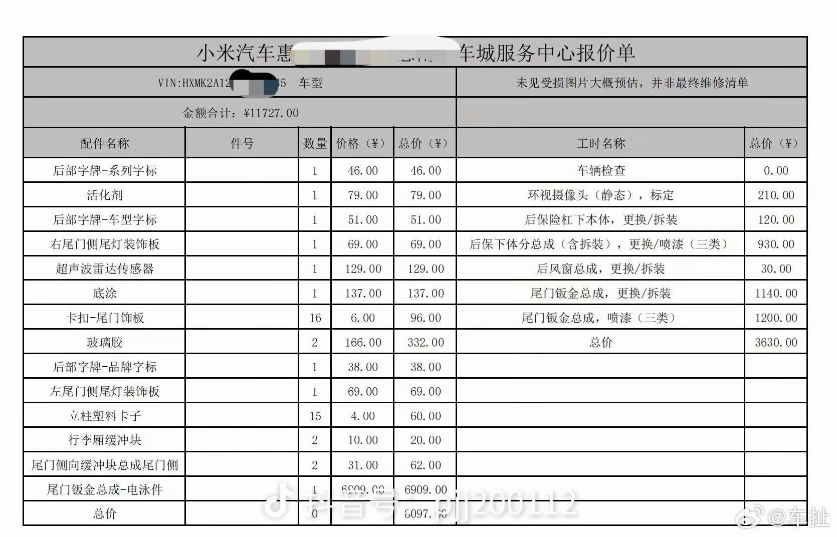 小米澎程N70Max遭恶意踹踢车辆合规停放，被邻车车主因为开门不便恶意踹损，哨兵
