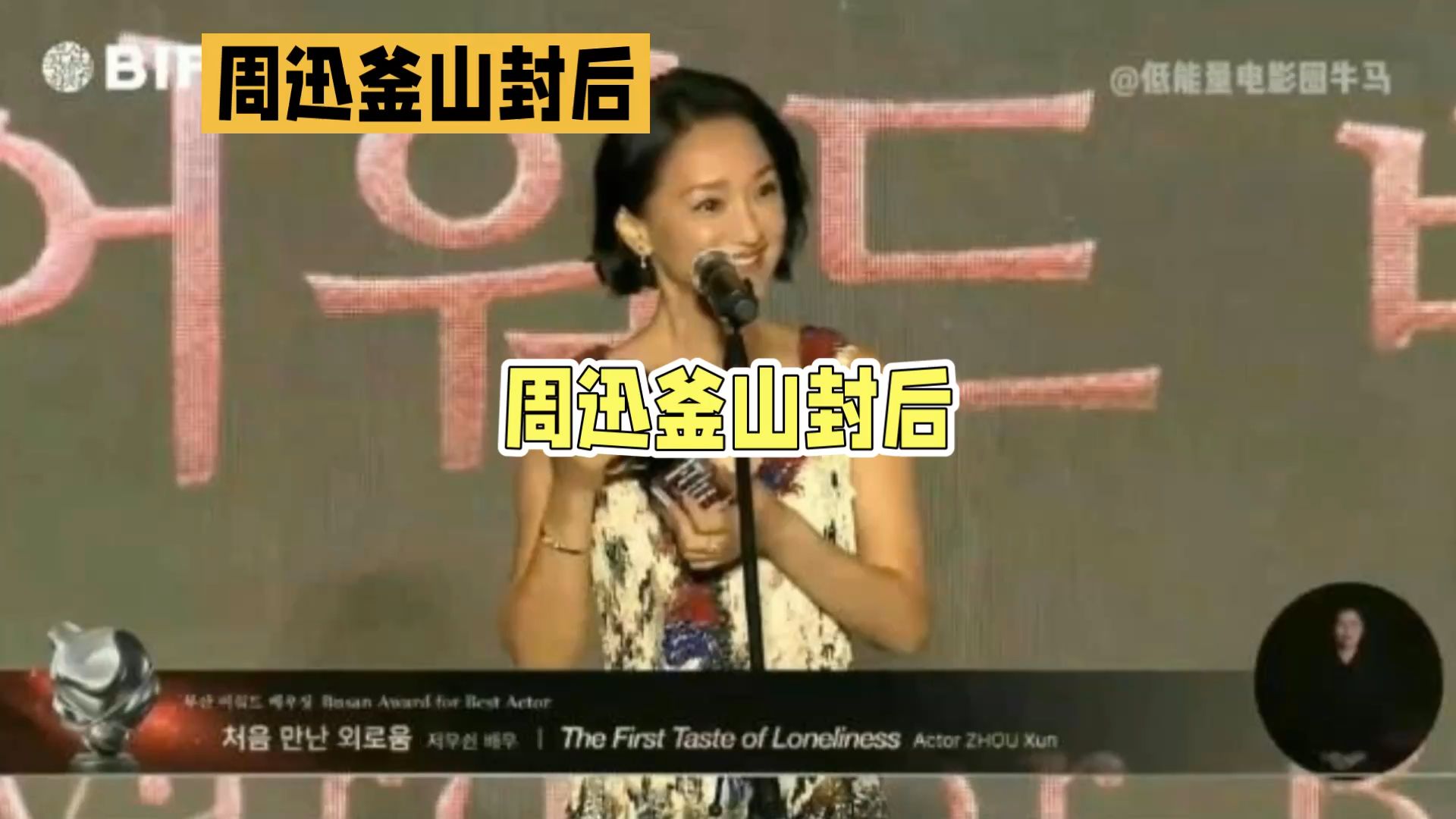 #周迅釜山电影节影后# 三十多年沉淀，一举拿下A类电影节影后