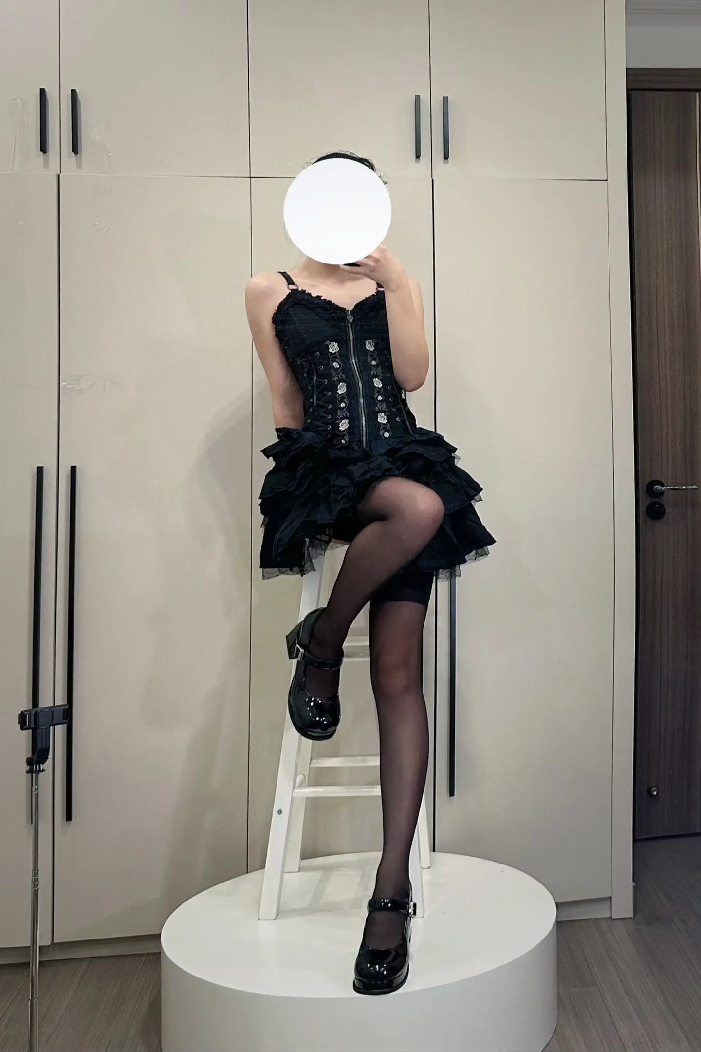 lo裙安利 甜妹 lolita 黑色系 ootd穿搭