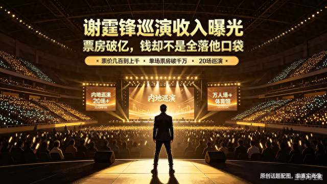 谢霆锋巡演收入曝光！老牌港星赚钱没那么简单