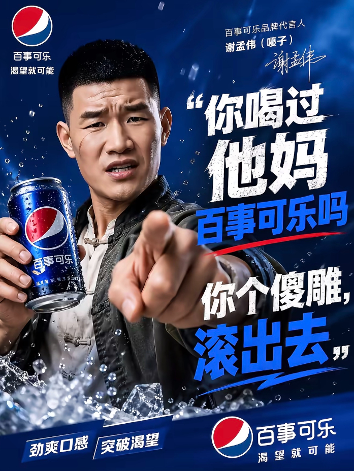 百事可乐：？？？？？ 