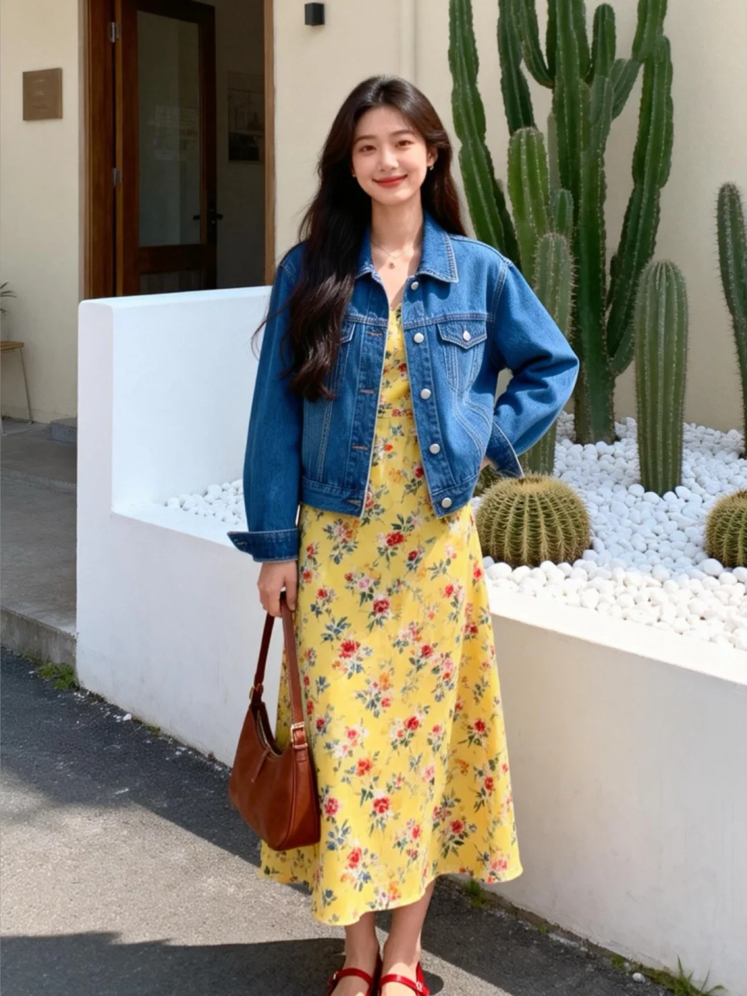 Ootd | 春天就爱穿牛仔+碎花裙