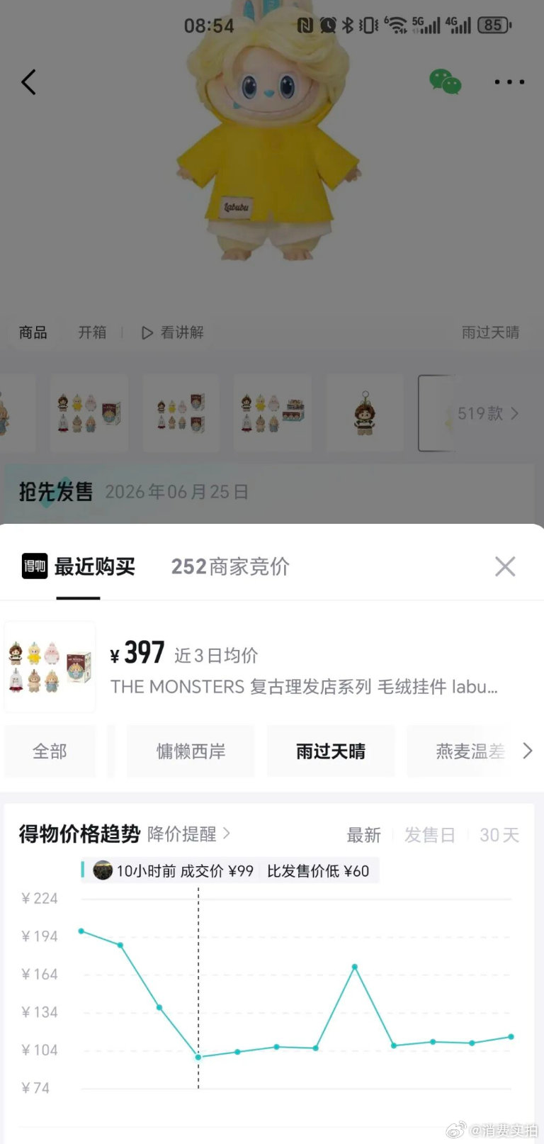 【LABUBU新品常规款破发】泡泡玛特旗下王牌头部IP LABUBU“复古理发店