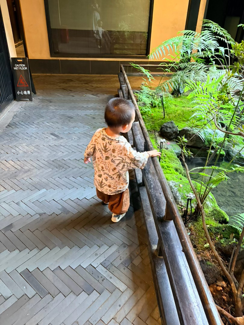 晚上去吃漂亮饭了，这家环境还不错……就是路程比较远一点儿。吃过饭去公园溜达了一下