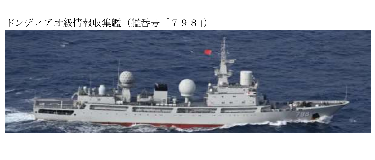 798号电子侦察船返回东海——根据日本防卫省发布的消息，12月23号下午，指挥官