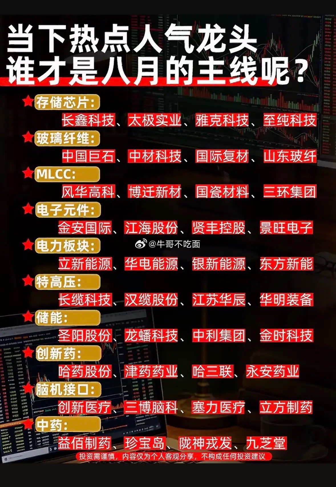2026年8月投资热点谁是龙头还真不好说。7月市场结构性分化严重，大盘价值占优，