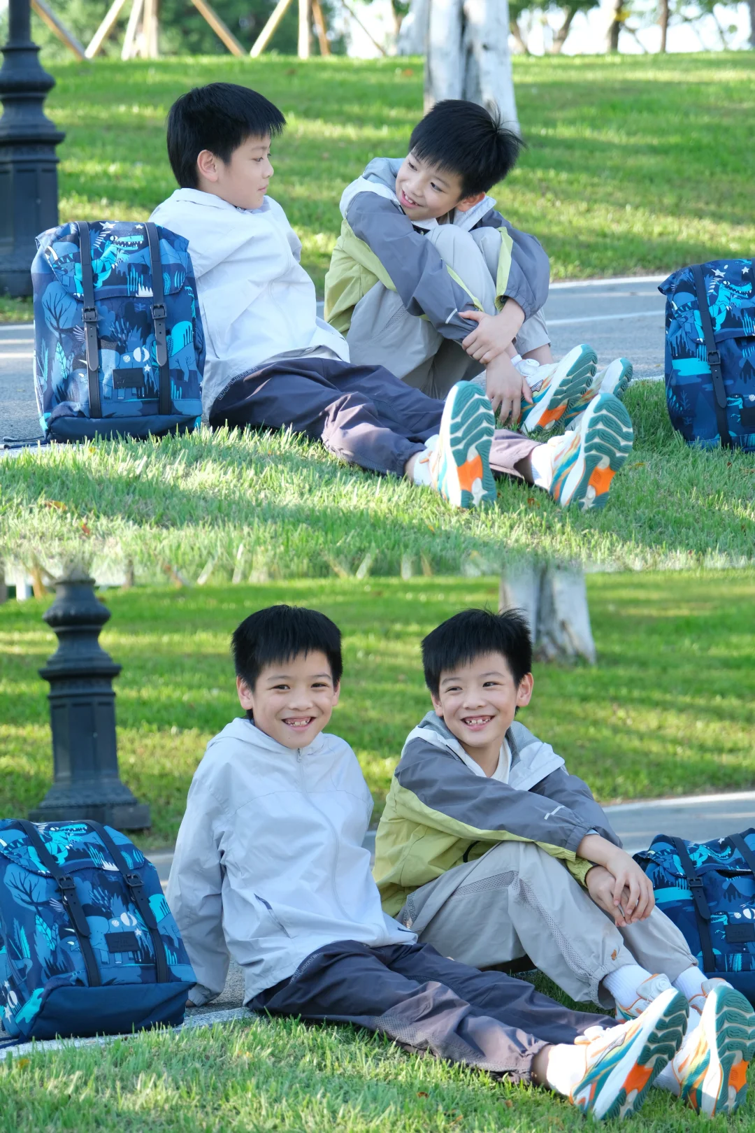 小孩哥的书包也太酷了吧😎！