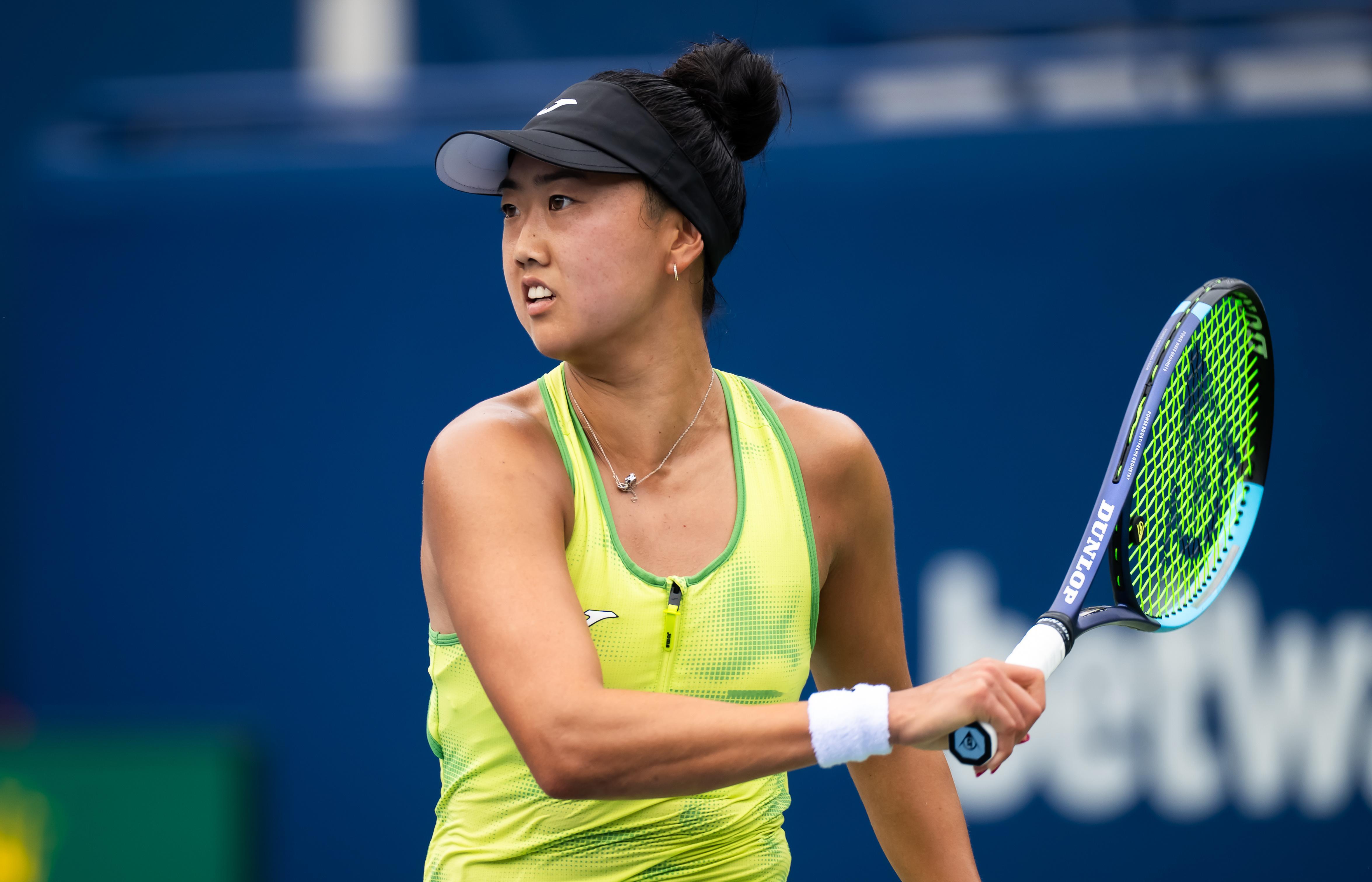 WTA1000辛辛那提站第二轮，28号种子李吉妮以7-5 6-3击败张帅，对后者