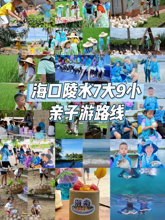 海口陵水｜16口人亲子游线路 进来抄作业吧