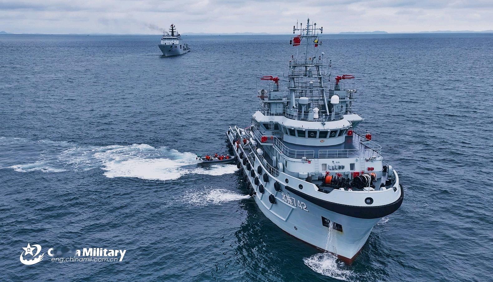 勤务舰船好图新型打捞救生船840明镜湖船等烽火问鼎计划中国海军