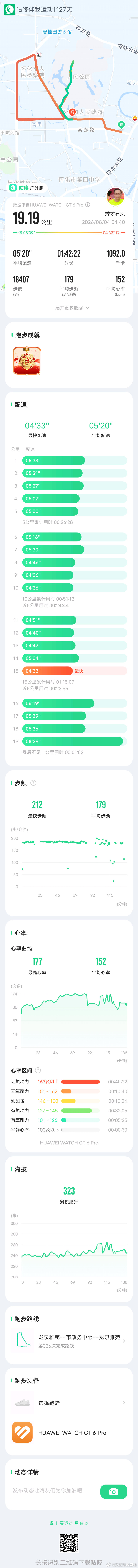 「 今日跑步打卡，咕咚APP记录每一次出发。 咕咚APP 咕咚跑步打卡 咕咚精准