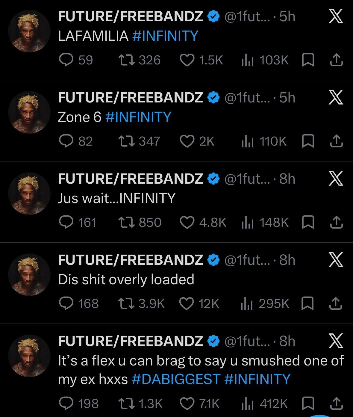 Future 开始发谜语，新专辑疑似名为《INFINTY》？Future ​​​