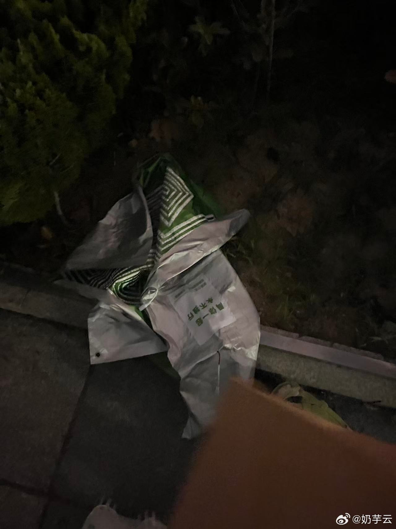 张泽禹 蹲蹲有宝宝丝丢了灯牌的么 在北门右边的草坪 