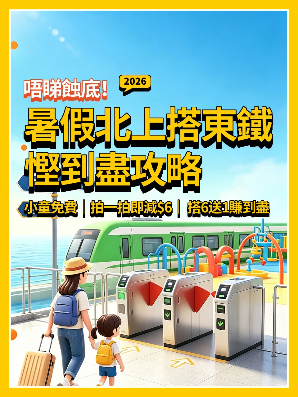 唔睇蚀底！暑假北上搭東鐵🚄懶人攻略