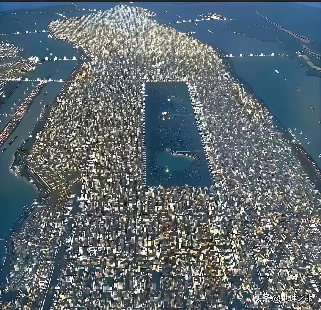 在城市规划上，纽约中央公园是教科书级别的失败案例。

不管东南西北那个方向经过这