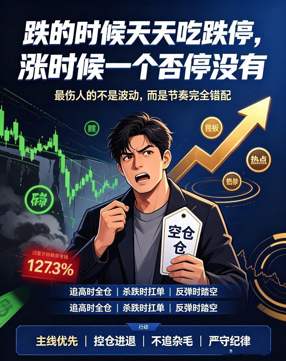 A股最扎心的真实写照：大跌全中招，大涨踏空路很多股民在市场里煎熬许久，最后总结出