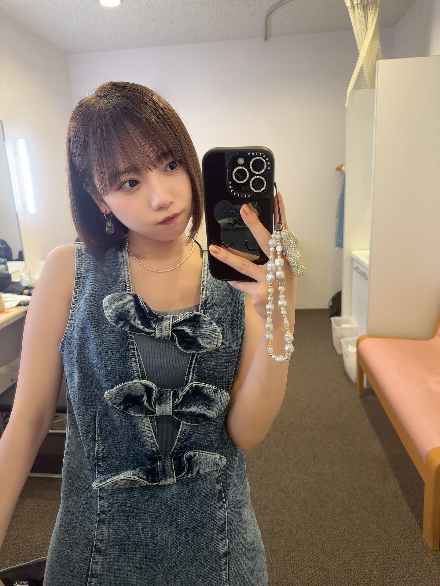 齊藤京子「デニムでトータルコーディネートしたおしゃれなスタイリングでし