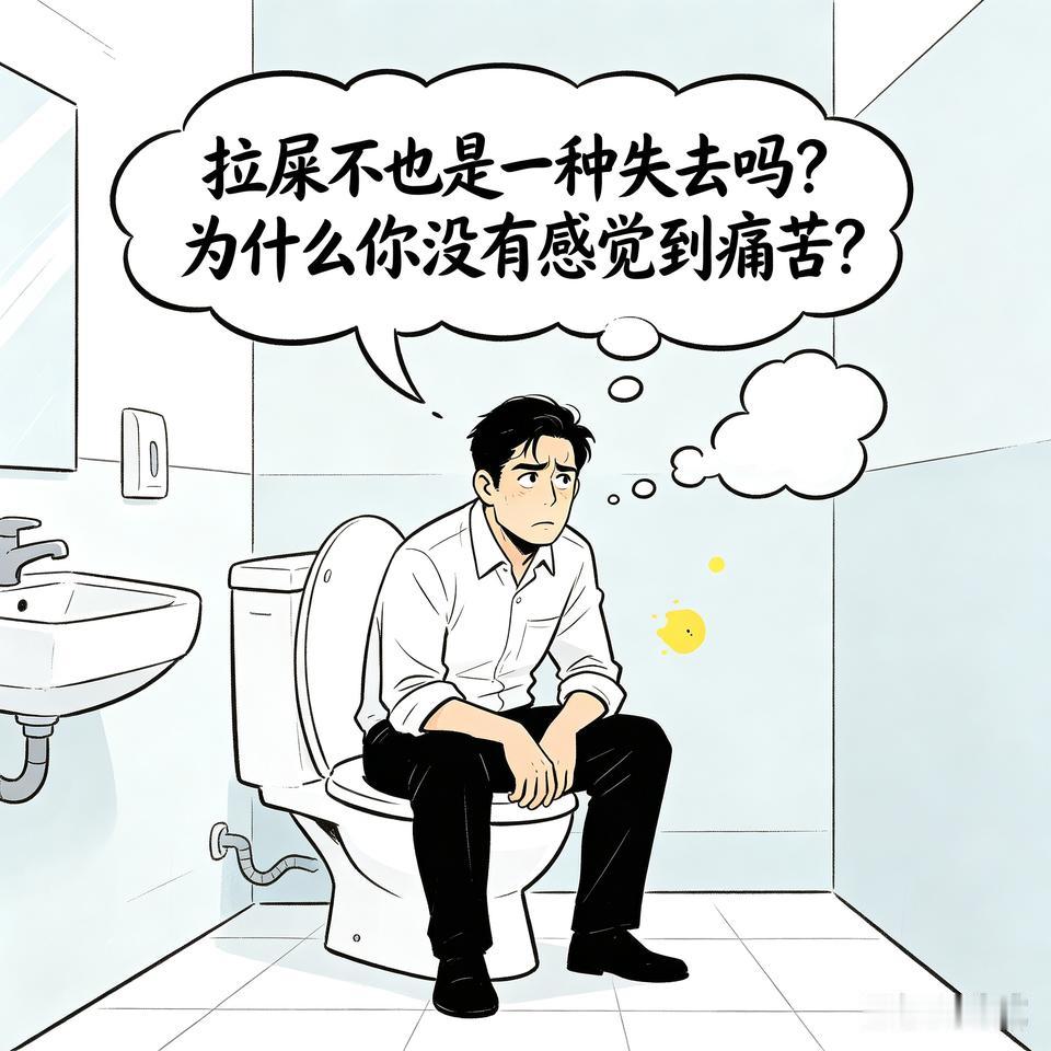 失去是痛苦的，但要看失去了什么？
拉屎不也是一种失去吗？
为什么你没有感觉到痛苦