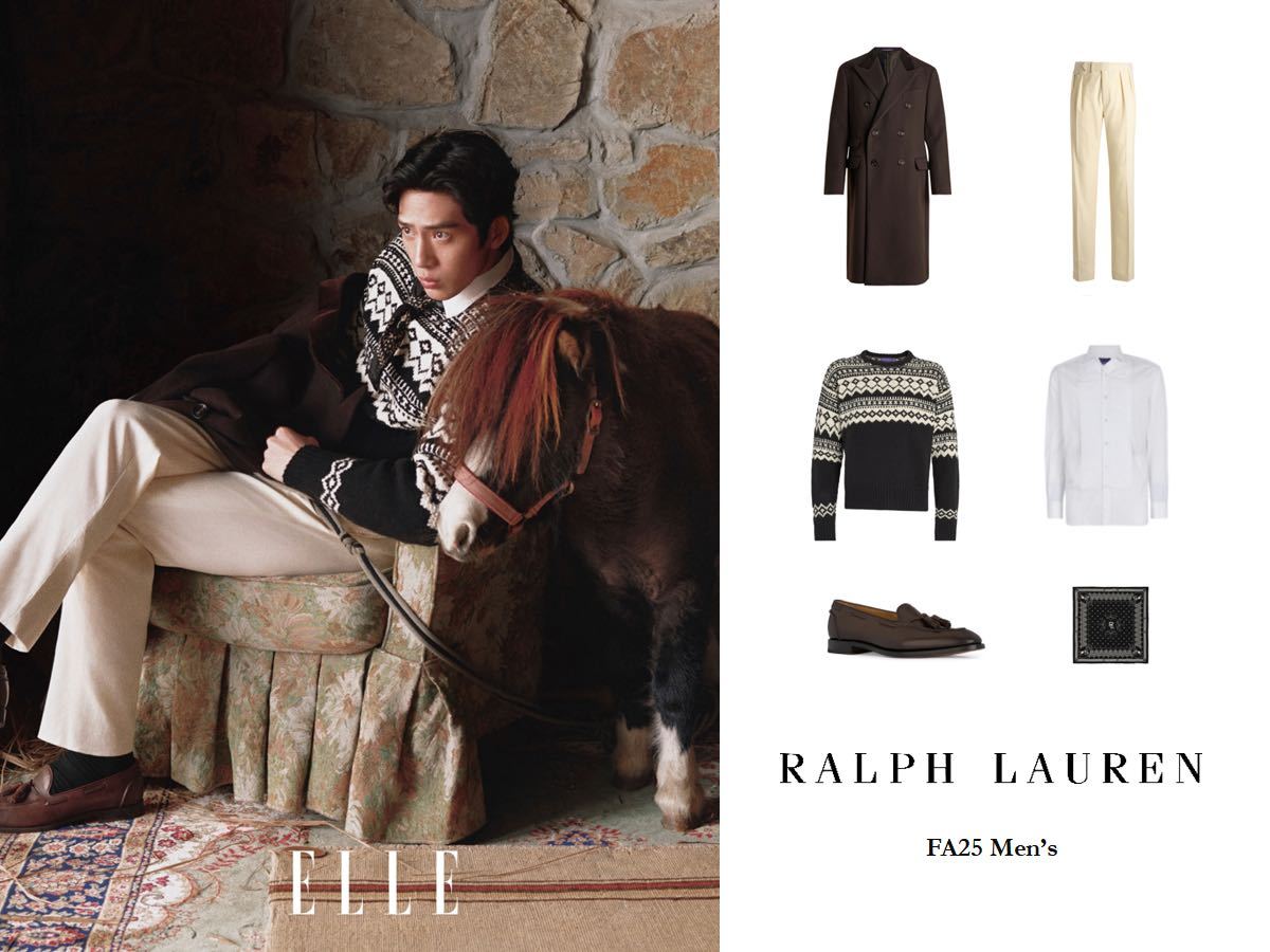 井柏然身穿Polo Ralph Lauren系列、Ralph Lauren Me