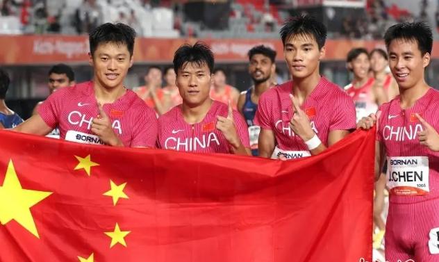 中国队4×100米接力名古屋亚运会夺金，38秒17！泰国要求取消中国队成绩

