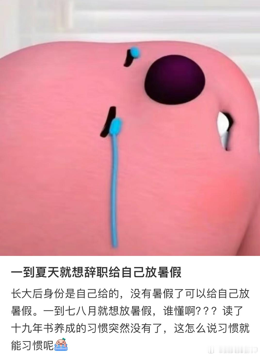 #夏天一到就想辞职给自己放暑假# 成年人也需要暑假啊 ​​​