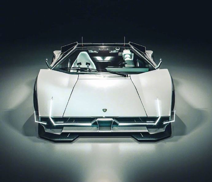 兰博基尼Countach Elettrica ，这枚贴地老牛超级酷啦！汽车