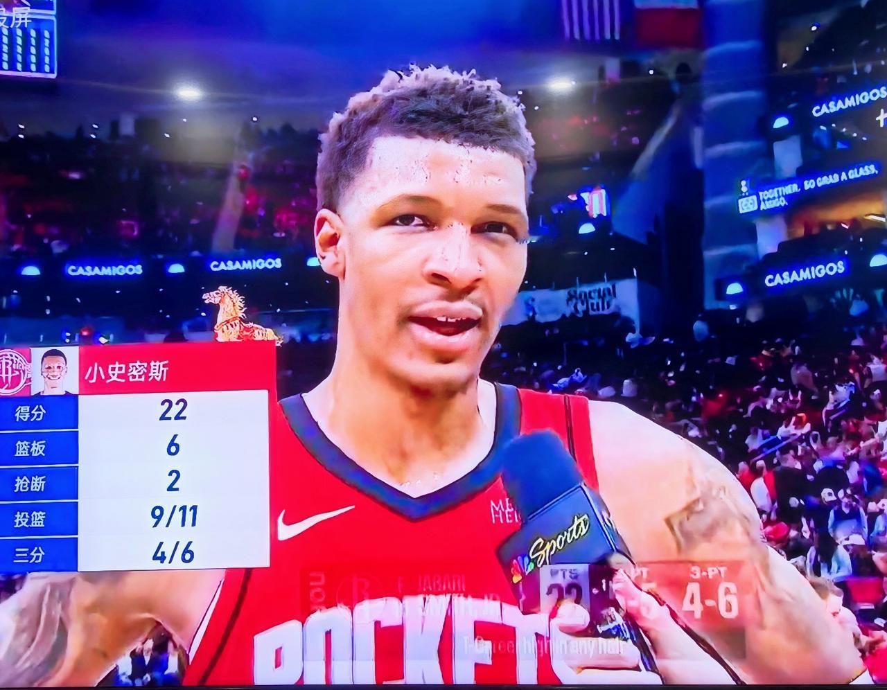 顶级3D半场爆砍22分，阿杜9助攻，火箭领先爵士21分。

小贾首节三分球5中4