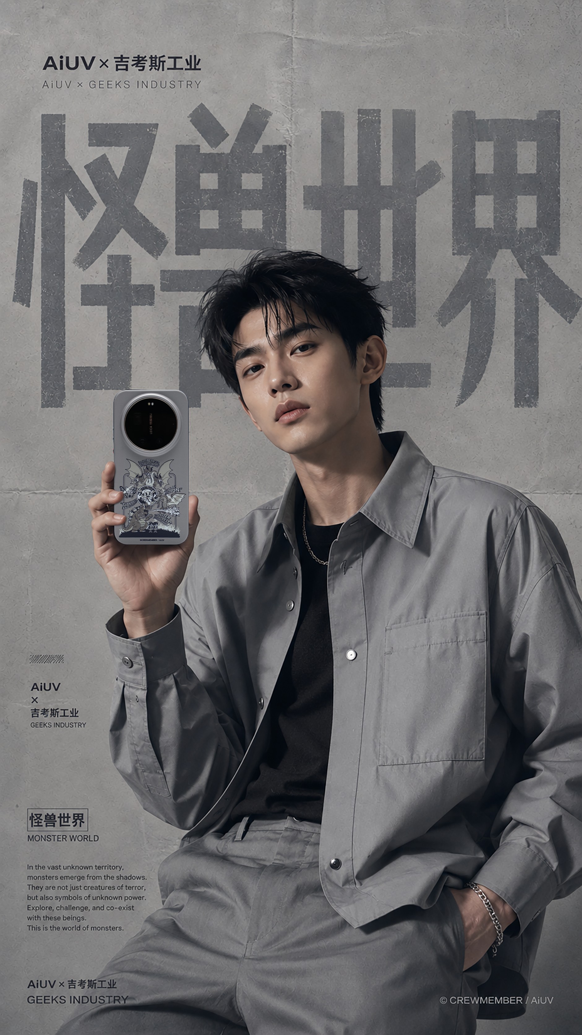 👾AiUV × 吉考斯工业 全新联名主题手机壳｜【时代绘】系列-怪兽世界⏰6月