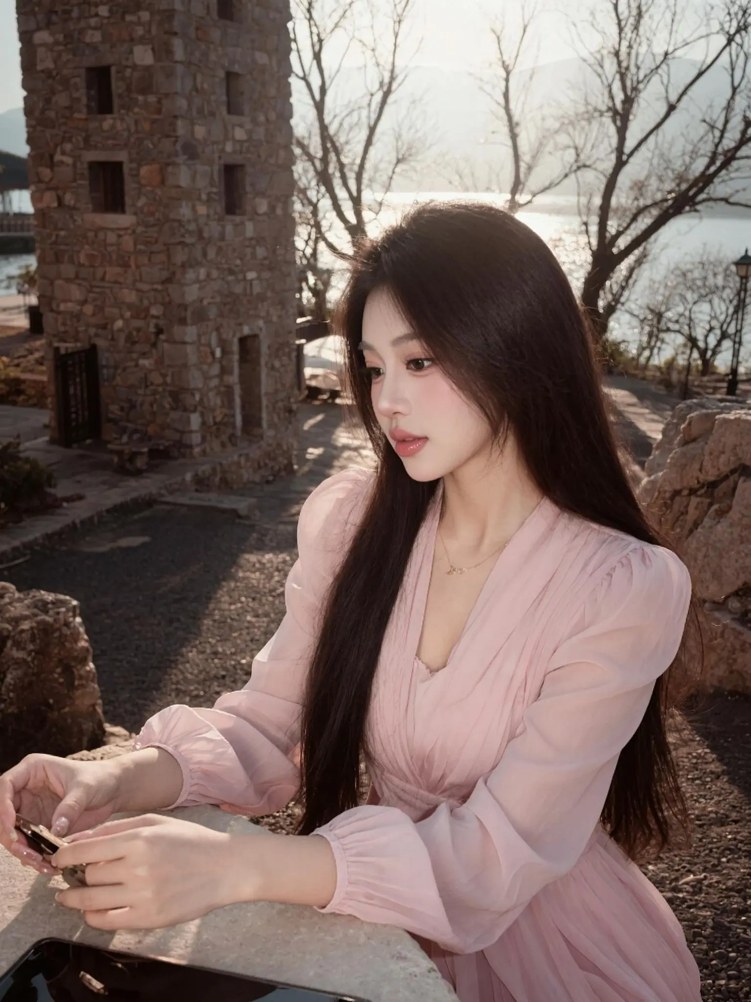 AI春日温柔风 韩风 日常分享 玩法合伙人计划